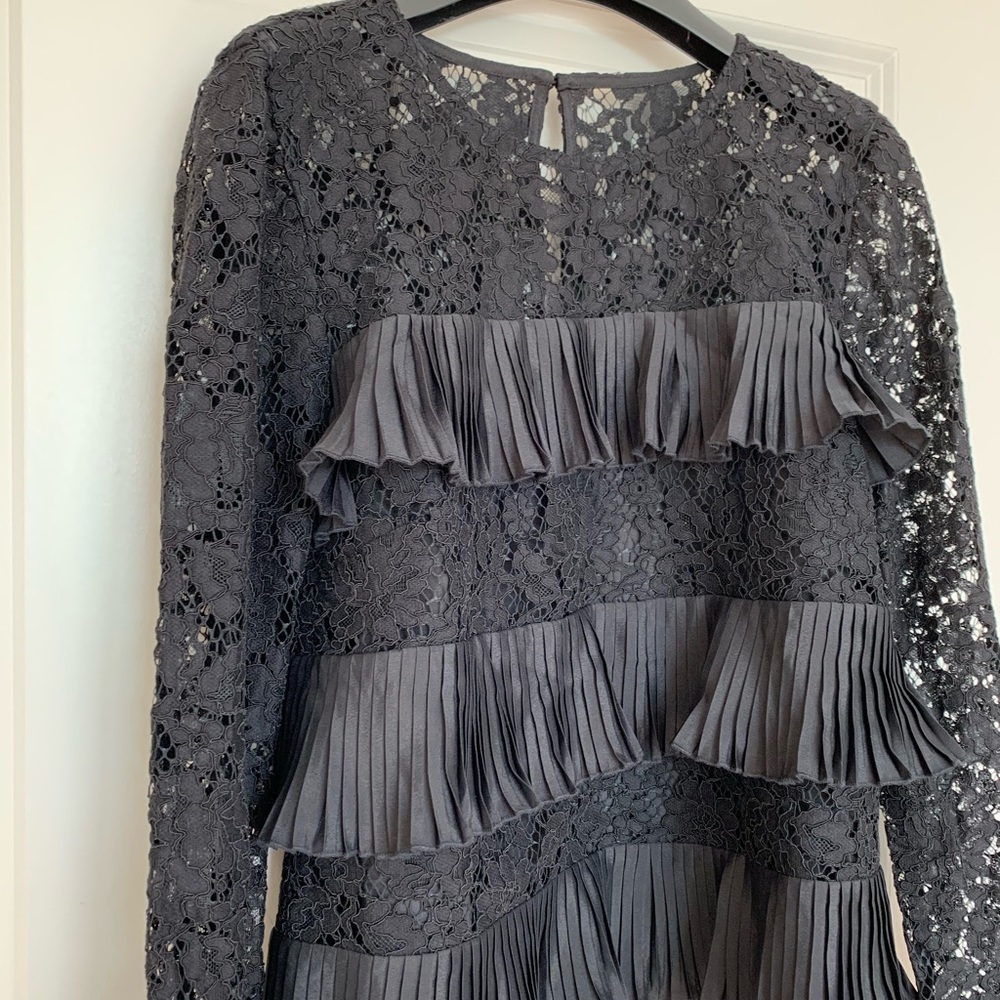 J. Crew Lace top with pleats - Picture 7 of 8